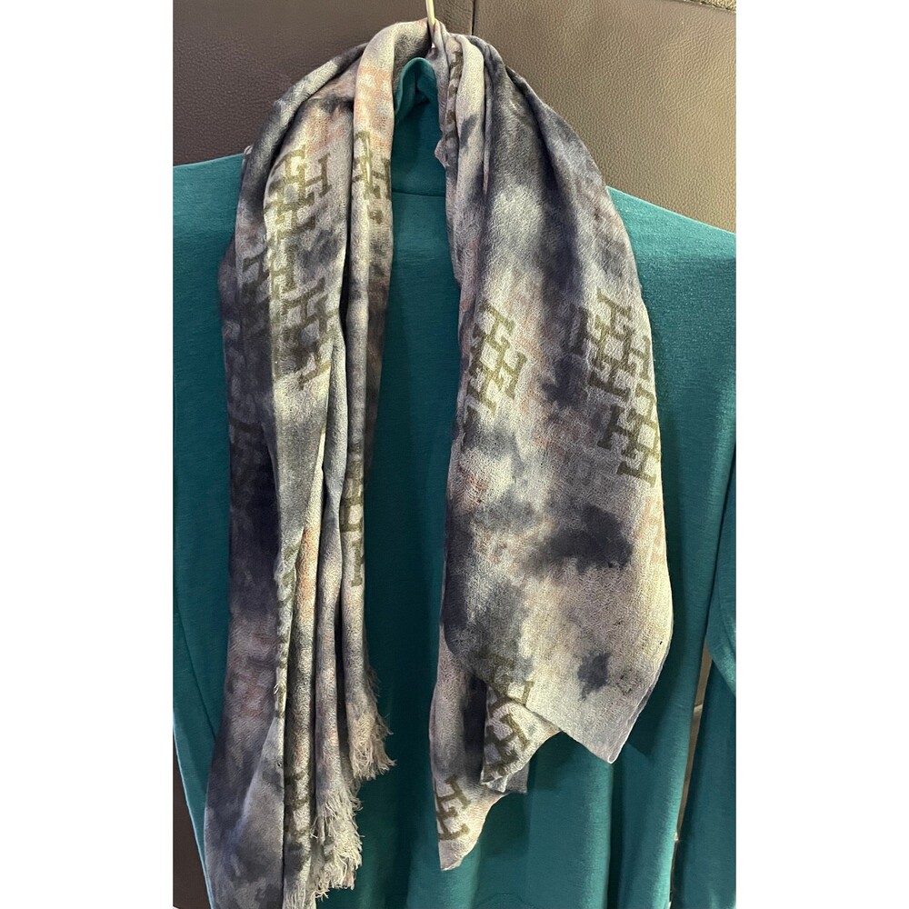 sheer soft print scarf handmade in Nepal